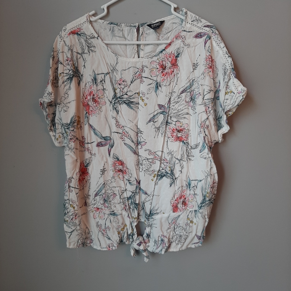 Buffalo by David Britton tie front blouse